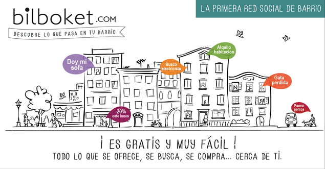 NACE UNA RED SOCIAL DE BARRIO: BILBOKET