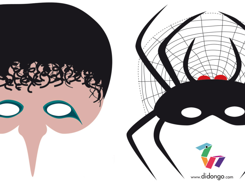 Mascaras imprimibles para Halloween