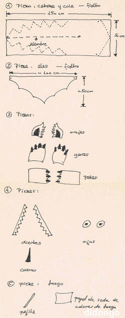 tutorial disfraz de dragón