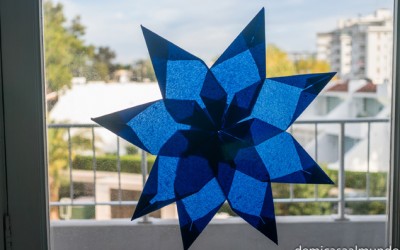 DIY: Una estrella de Navidad Waldorf para la ventana